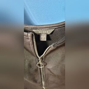 Guess Black Zippered Top
